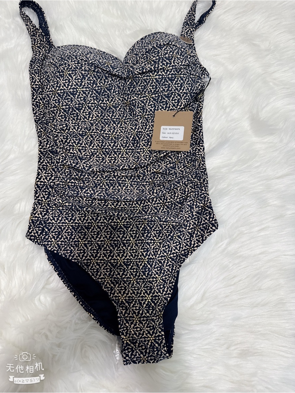 Nip Tuck Swimwear One Piece Multi Fit Cup Swimsuit Navy - Picture 2 of 3